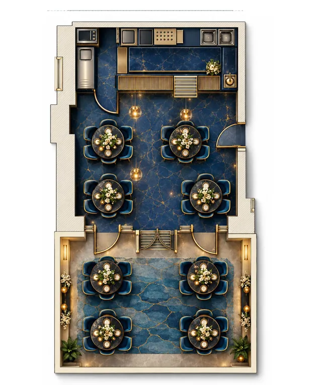Rzut lokalu 4 i tarasu