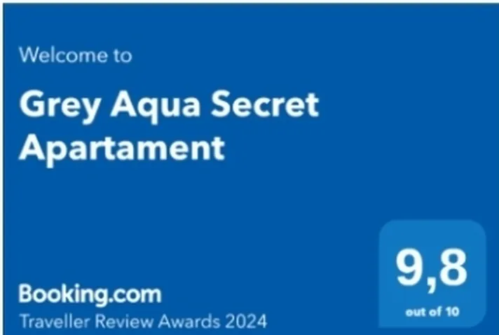 Booking.com Traveller Review Awards 2024: Grey Aqua Secret Apartament, ocena 9,8 na 10