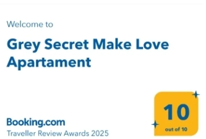 Booking.com Traveller Review Awards 2025: Grey Secret Make Love Apartament, ocena 10 na 10